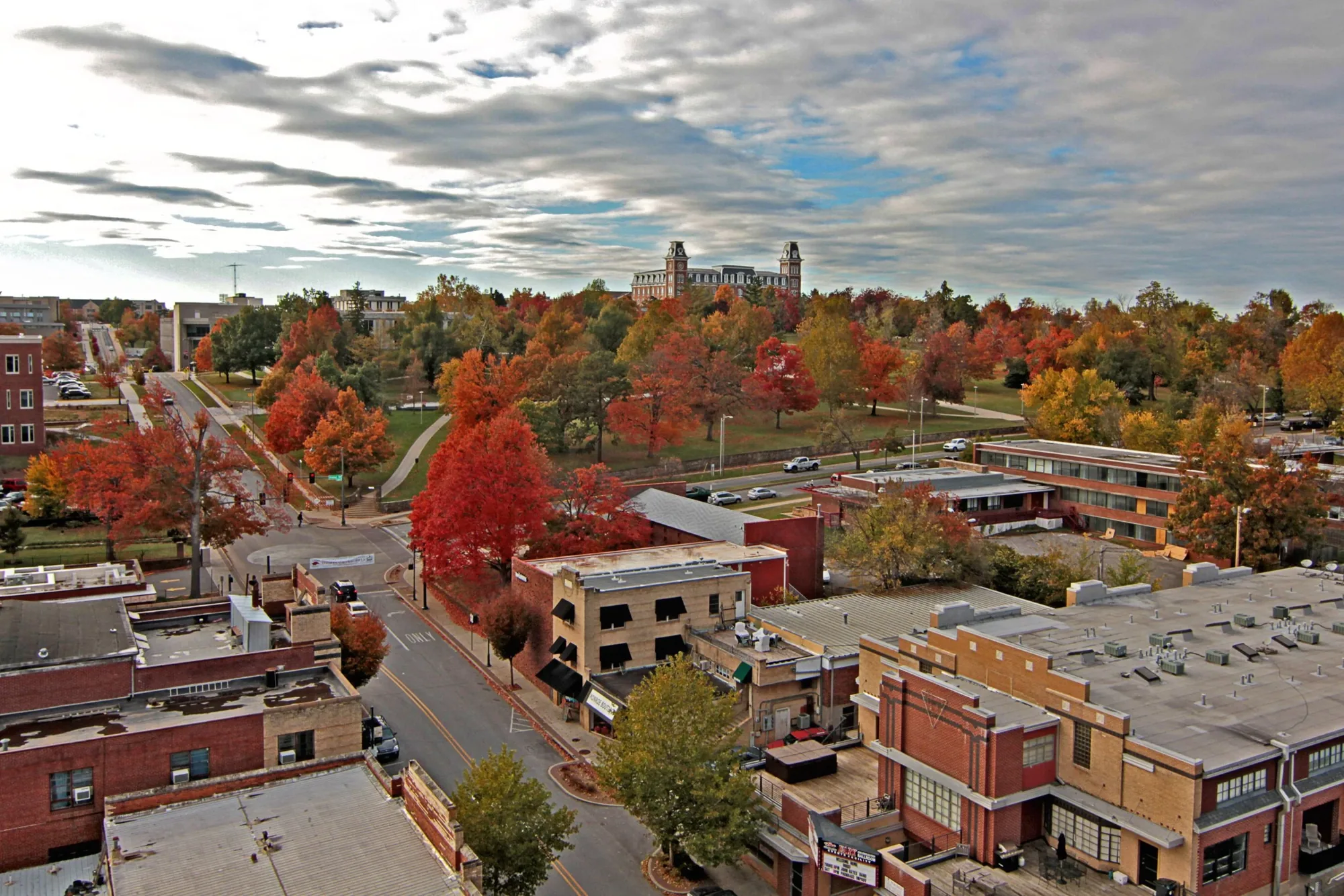 Fayetteville, Arkansas rooftops