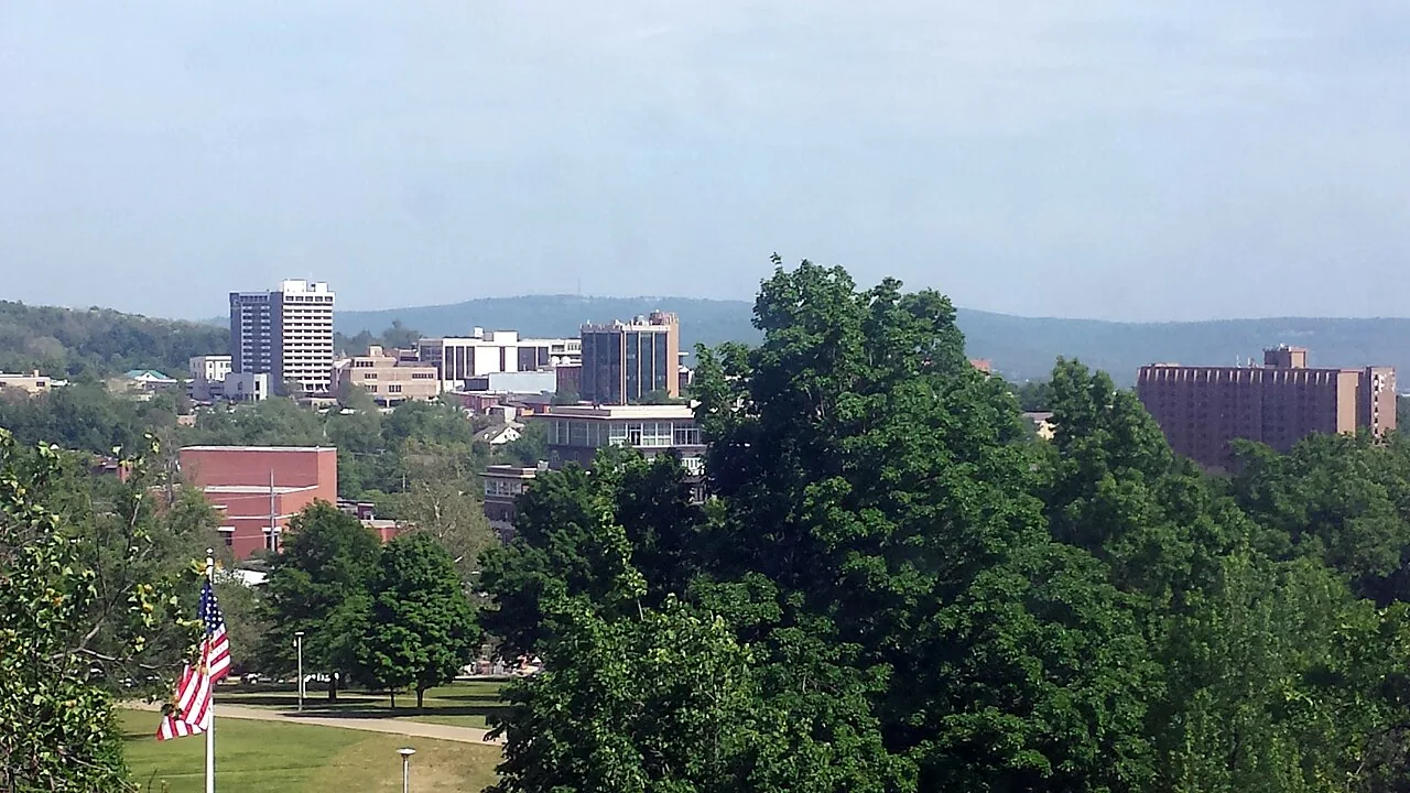 Commercial buildings in Fayetteville, Arkansas
